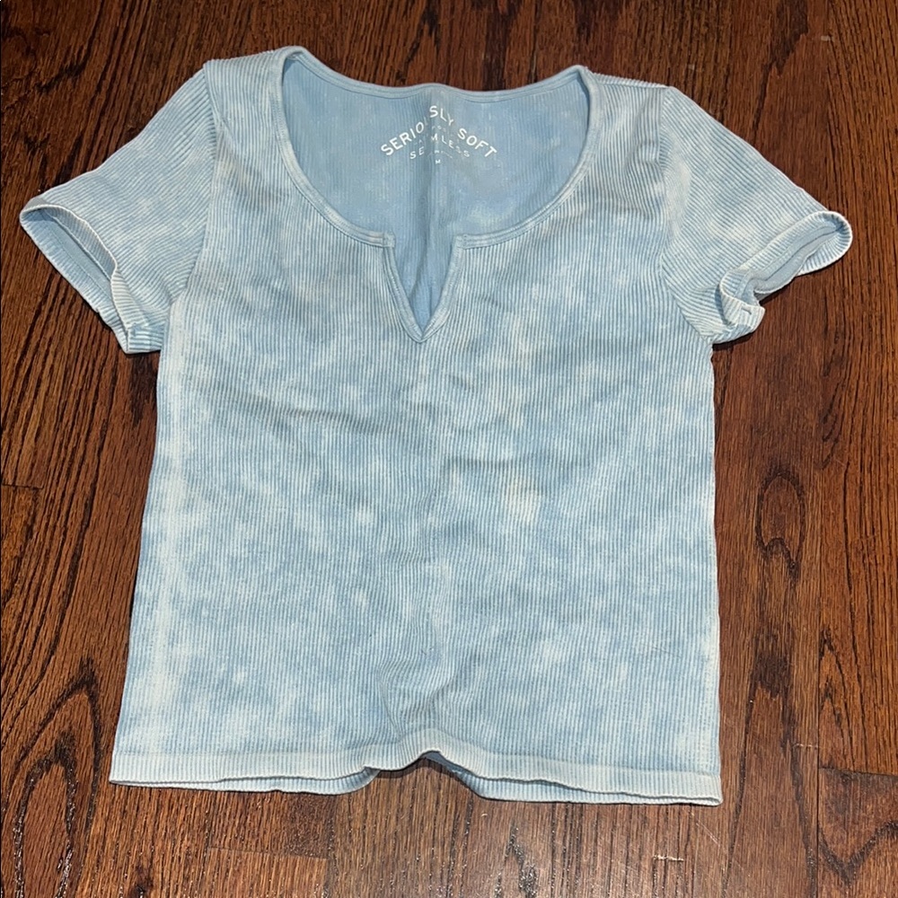 Aeropostale Blue Fitted T shirt